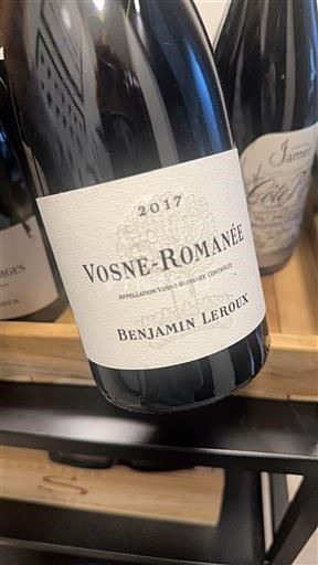 Burgundia Vosne-Romanée Benjamin Leroux 2017
