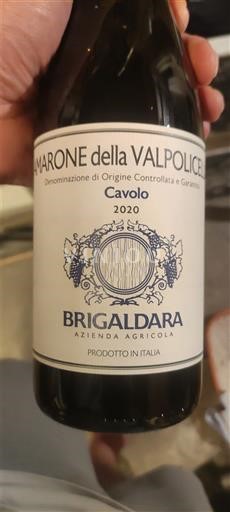 Benecija Amarone della Valpolicella Brigaldara Cavolo 2020