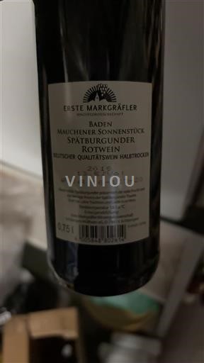 Baden Không được chỉ định Erste Markgräfler Mauchener Sonnenstück 2018