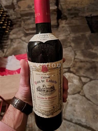 Burdeos Lalande-de-Pomerol Château Bois de Laborde 2022