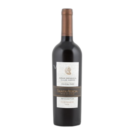Maipo-Tal Maipo Central Santa Alicia S.A Gran Reserva de Los Andes Carmenere 2012