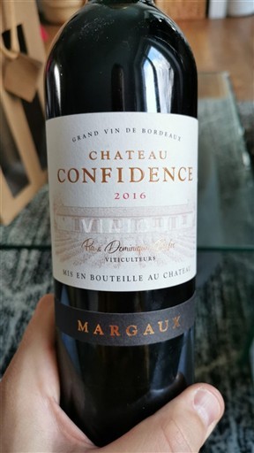 Bordeaux Margaux Château Confidence 2016