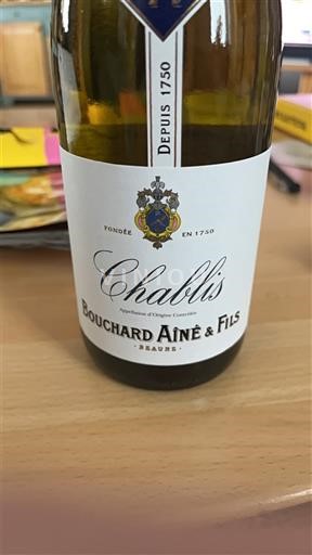 Burgundy Chablis Bouchard Aîné & Fils 2023