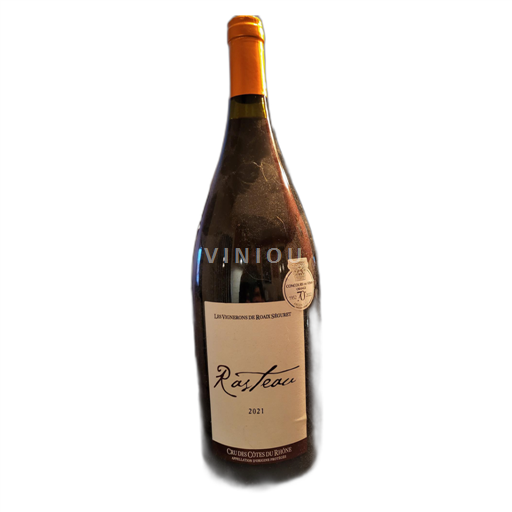 Vin Rouge sec Les Vignerons de Roaix-Séguret 2021 France Vallée du Rhône Rasteau AOC