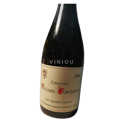 Bourgogne Hautes Côtes de nuits Château de Villars Fontaine Les Genévrières 2009