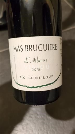 Langvedok Pic-saint-loup Mas Bruguiere L'Arbouse 2018