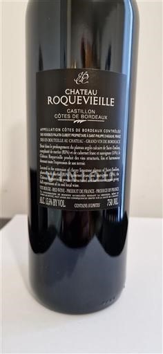 Bordeaux Castillon-côtes-de-bordeaux Chateau Roquevieille 2018