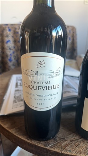 Bordeaux Castillon-côtes-de-bordeaux Chateau Roquevieille 2018
