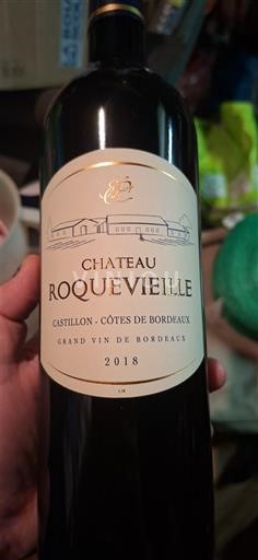 Bordeaux Castillon-côtes-de-bordeaux Chateau Roquevieille 2018