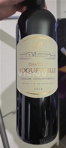 Bordeaux Castillon-côtes-de-bordeaux Chateau Roquevieille 2018