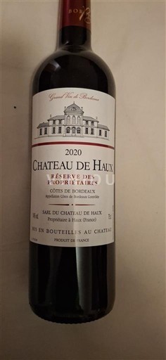 Bordeaux Côtes-de-Bordeaux Château Haux Réserve des Propriétaires 2020
