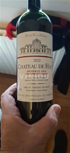 Bordeaux Côtes-de-Bordeaux Château Haurets Réserve des Propriétaires 2022