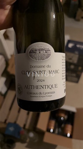Lyonnais Coteaux du Lyonnais Clos Saint-Marc Authentique 2024