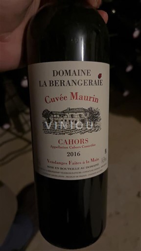 Zuidwest-Frankrijk Cahors Domaine La Berangeraie Maurin 2016