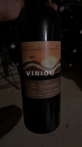 Zuidwest-Frankrijk Cahors Domaine La Berangeraie La Nuit des Rossignols 2018