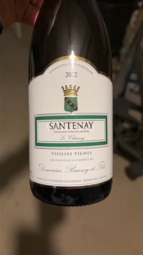 Burgundy Santenay Domaine Brazey et Fils Le Chêne Vieilles Vignes 2022