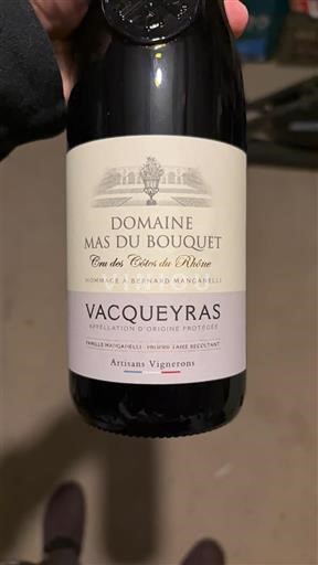 Rhône-dalen Vacqueyras Domaine Mas du Bouquet des Côtes du Rhône - Hommage à Bernard Manganeli 2020