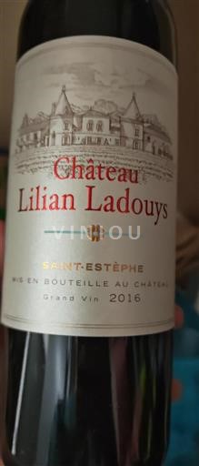 Bordeaux Saint-Estèphe Château Lilian Ladouys Grand Vin 2016