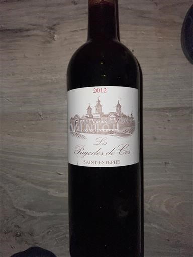 Bordeaux Saint-Estèphe Château Cos d'Estournel Les Pagodes de Cos 2012