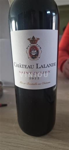 Bordeaux Saint-Julien Grand Cru Château Lalande 2022