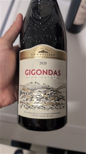 Rhône-dalen Gigondas Club des Sommeliers 2020