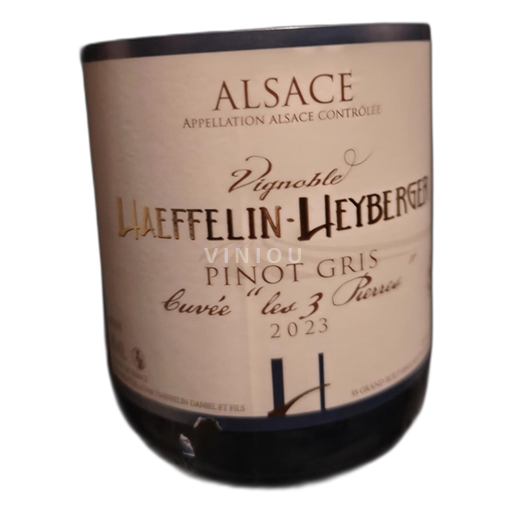 Alsace Pinot grigio Hafflein Heyberger Les 3 pierres 2023
