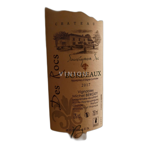 Bordéus Château Des Rocs Sauvignon Sec 2017