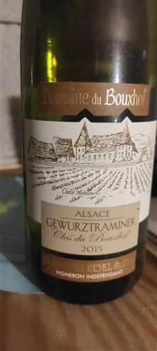 Alsace Gewurztraminer Domaine Bouxhof Clos du Bouxhof 2015