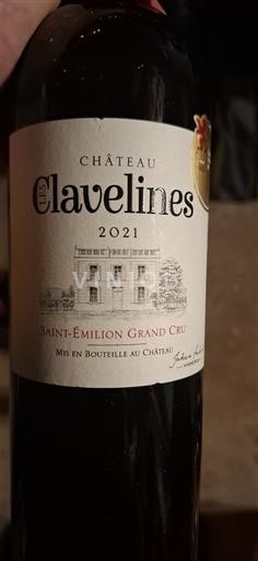 Bordeaux Saint-Émilion Grand Cru Château Les Clavelines 2021