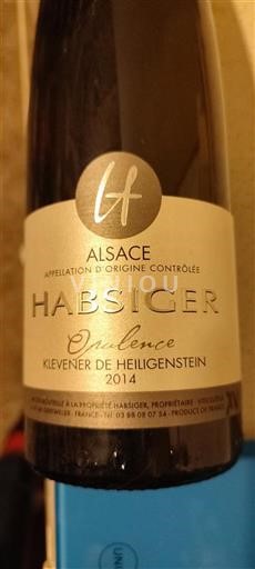 Alsacia Habsiger Opulence 2014