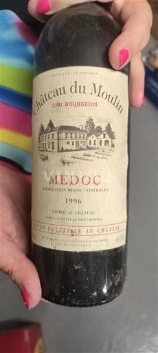 Bordeaux Médoc Cru Bourgeois Château Moulin 1996
