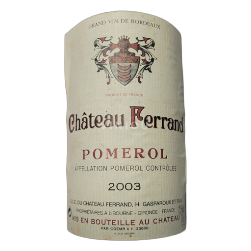 Bordeaux Pomerol Château Ferrand 2003