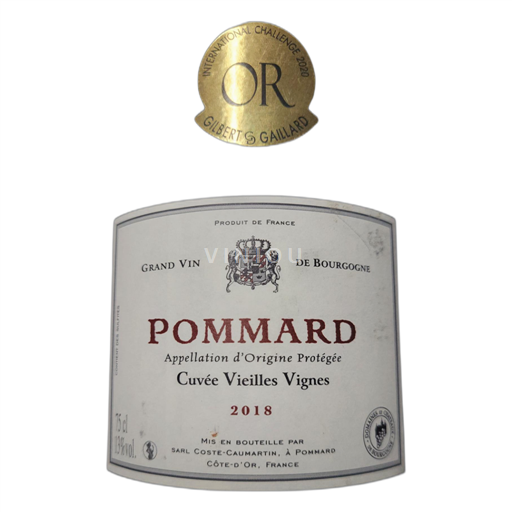 Burgundi Pommard Vieilles Vignes 2018