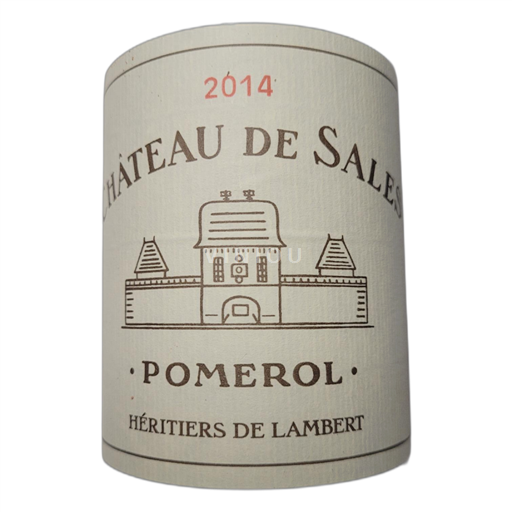Bordeaux Pomerol Château de Sales Héritiers de Lambert 2014