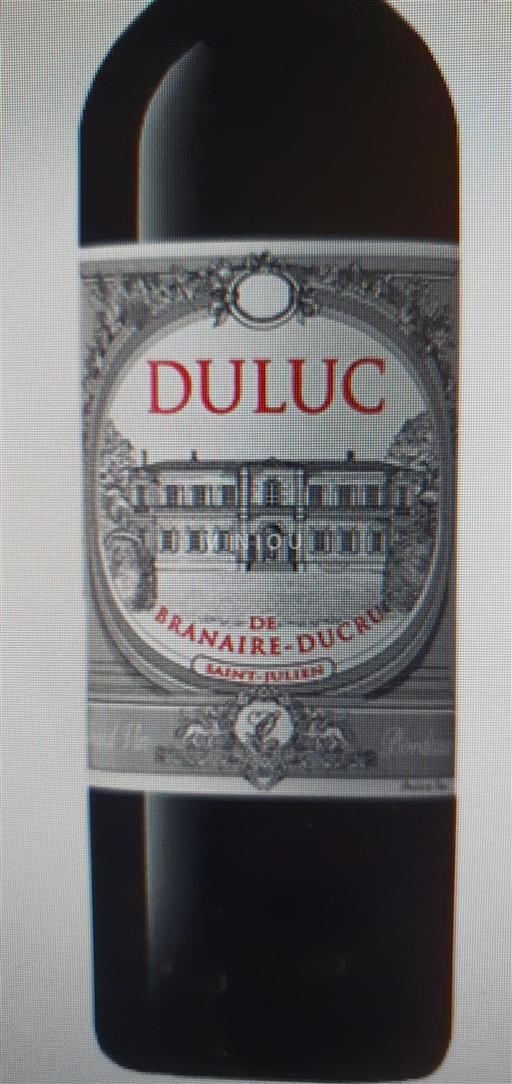 Bordeaux Saint-Julien Château Branaire-Ducru Duluc 2016
