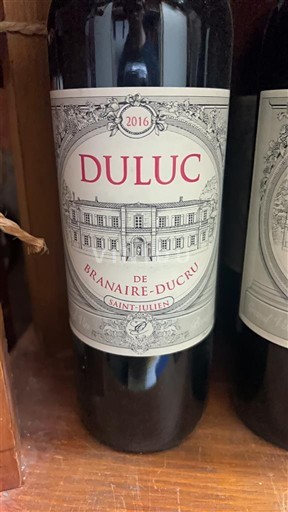 Bordeaux Saint-Julien Château Branaire-Ducru Duluc 2016