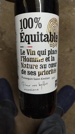 Bordeaux Puisseguin-saint-émilion 100% Équitable 2023