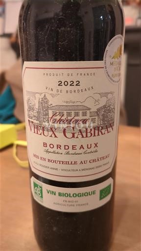Burdeos Bordeaux Vieux Gabiran 2022