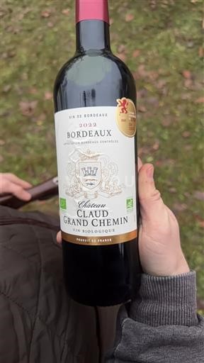 Bordeaux Château Claud Grand Chemin 2022