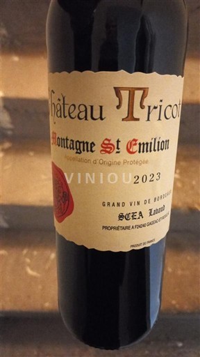 Bordeaux Montagne-saint-émilion Château Tricot 2023