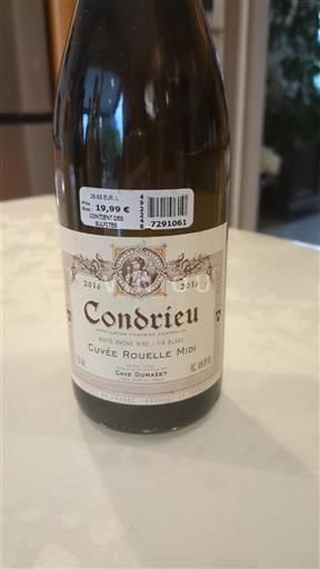 Údolí Rhôny Condrieu Cave Dumazet Rouelle Midi 2016