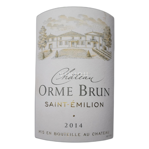 Bordeaux Saint-Émilion Château Orme Brun 2014