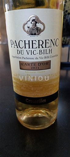 Sud-Ouest Pacherenc-du-vic-bilh Crouseilles Carte d'Or 2021