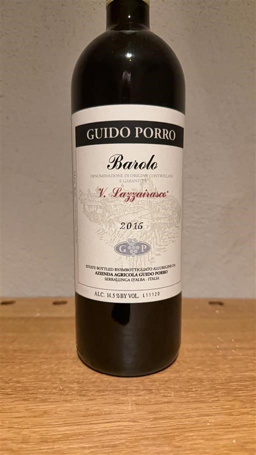 Piemont Barolo Guido Porro V. Lazzairasco 2016