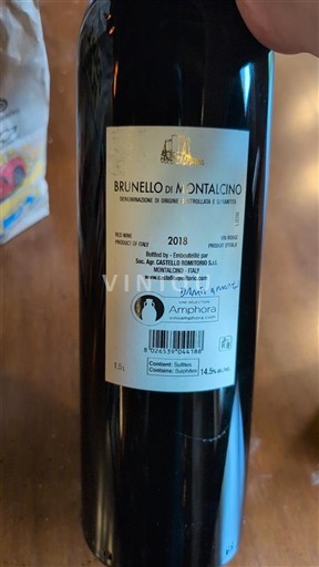 Toscana Brunello di Montalcino. Castello Romitorio Amphora 2018