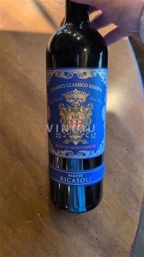 Toscane Barone Ricasoli Rocca Guicciarda 2012