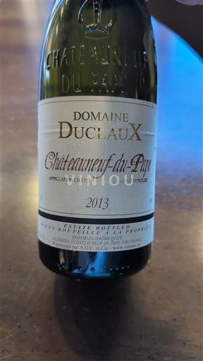 Valle del Ródano Châteauneuf-du-Pape. Duclaux 2013