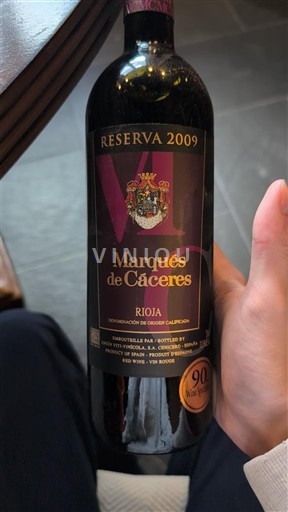 La Rioja Rioja Marqués de Cáceres Reserva 2009