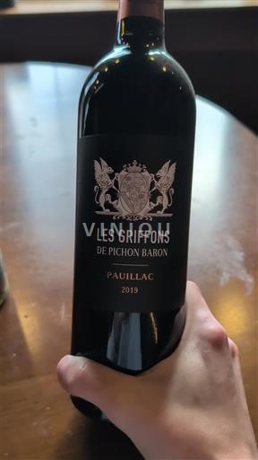 Bordeaux Pauillac Pichon Baron Les Griffons de Pichon Baron 2019