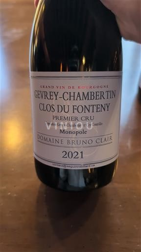 Burgundsko Gevrey-Chambertin Premier Cru Domaine Bruno Clair Clos du Fonteny 2021